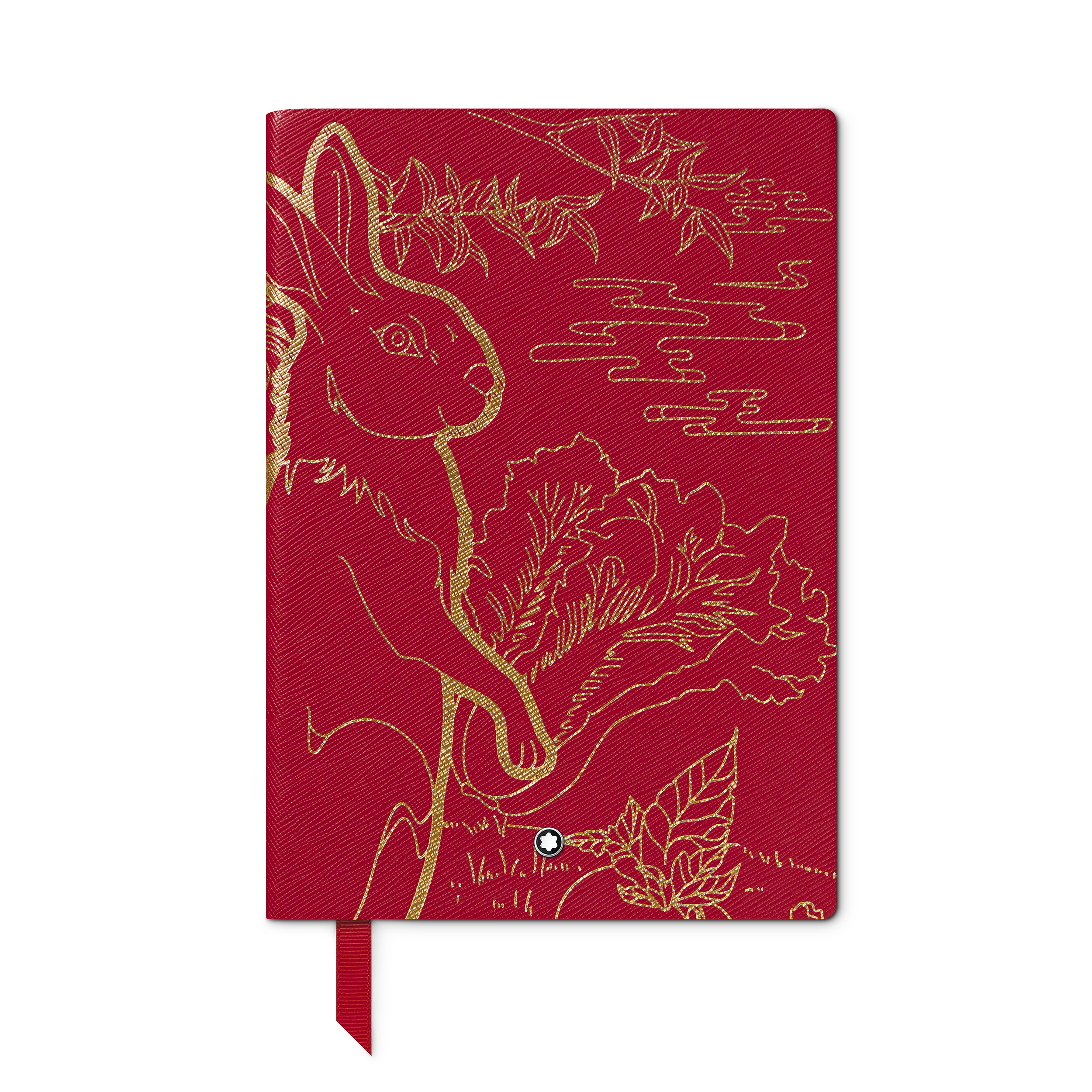 Notebook #146 small, The legend of Zodiac, Rabbit, red lined, image 1