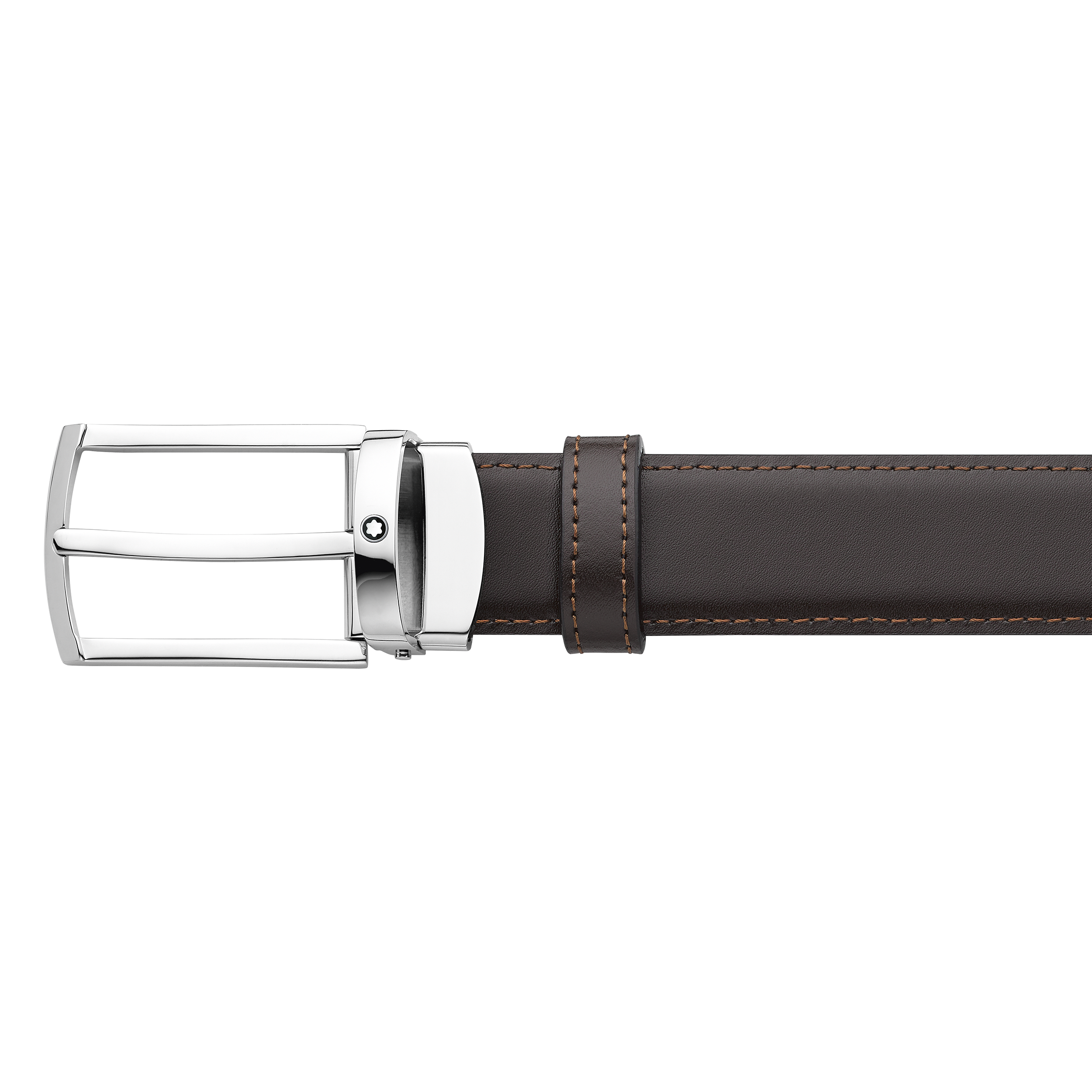 Black/brown 30 mm reversible leather belt, image 3