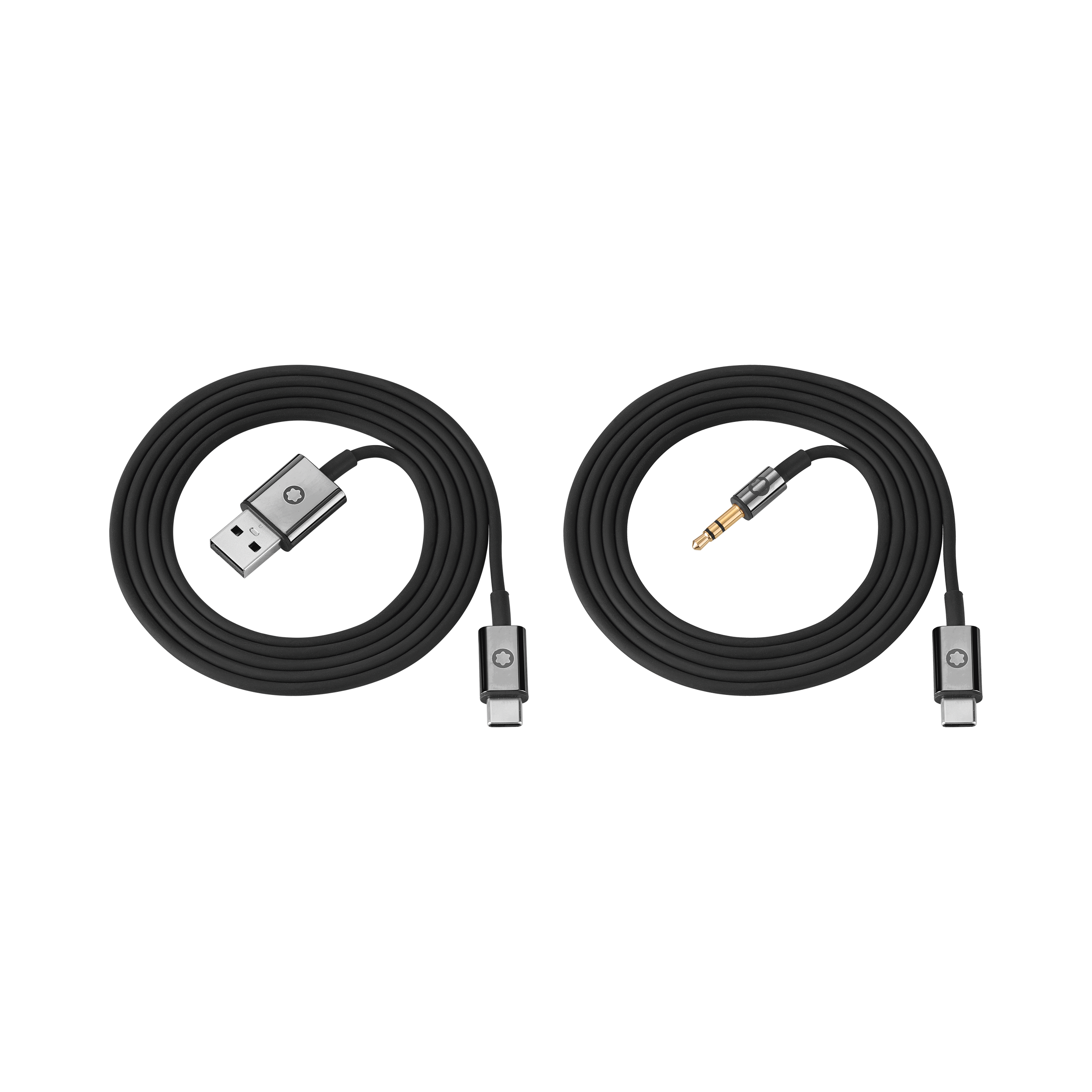 Black Cable Set for Montblanc MB 01 Headphones, image 1