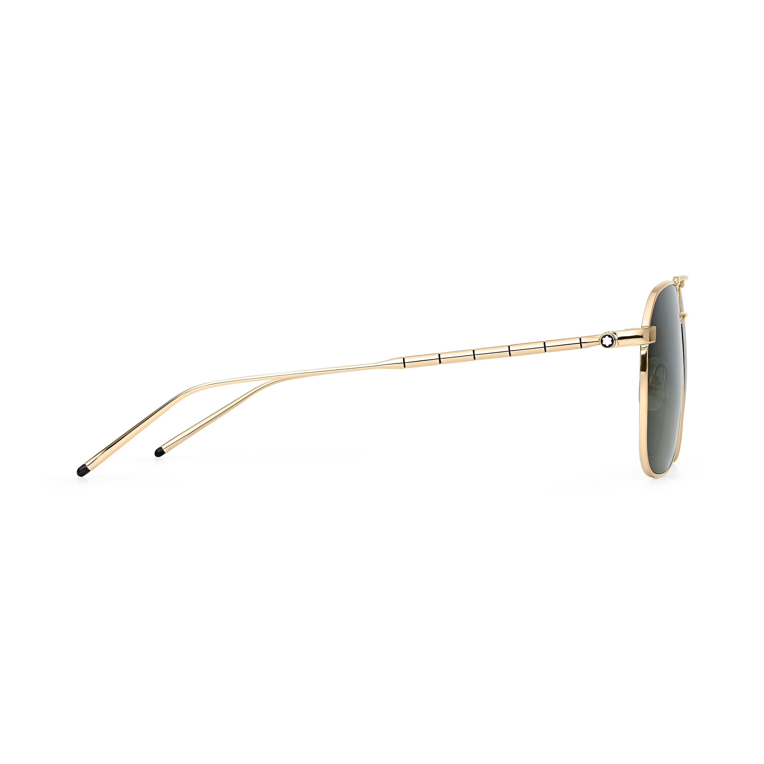 Rectangular Sunglasses with Gold-Colored Metal Frame, image 2
