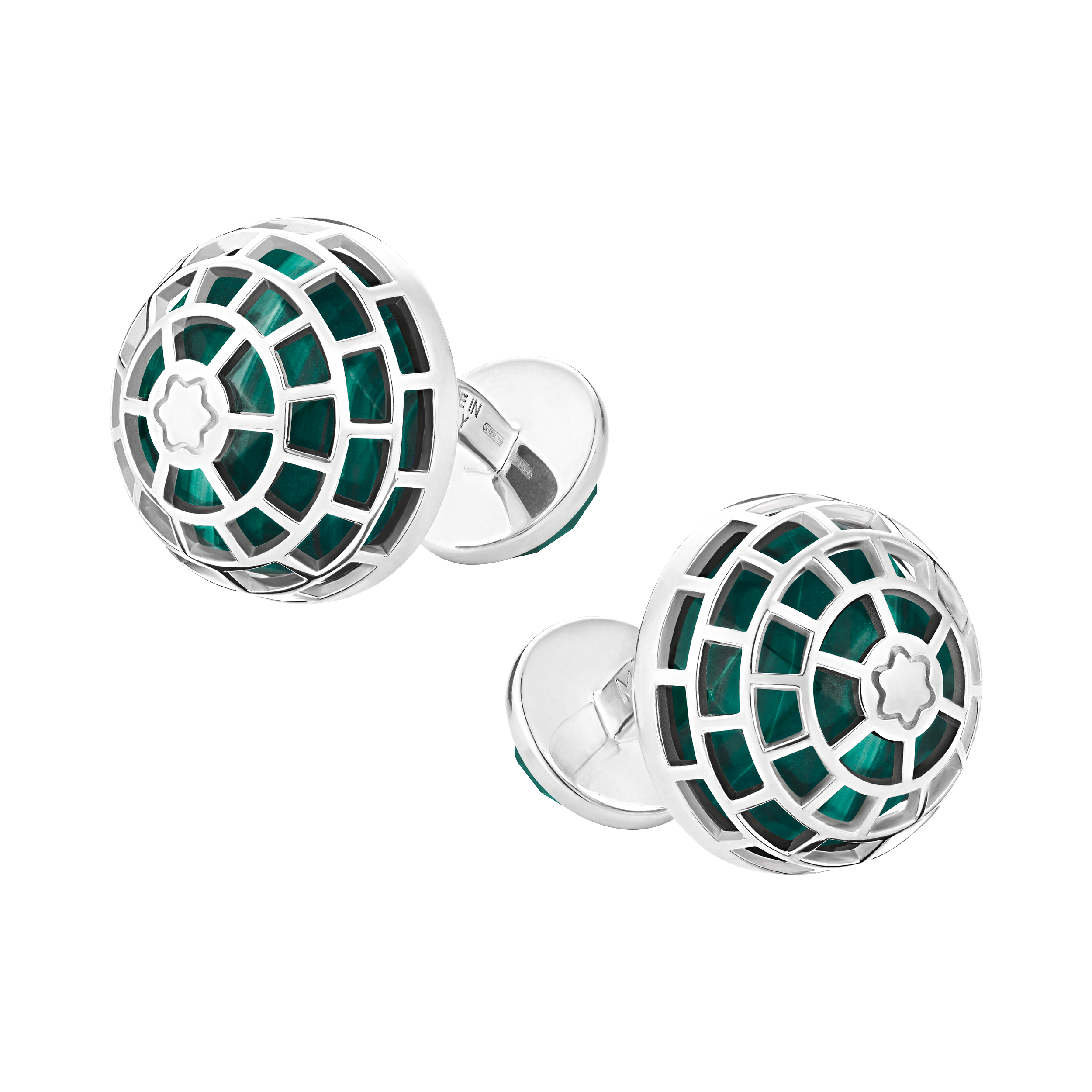 Montblanc Meisterstück Cufflinks with Malachite stone, image 1