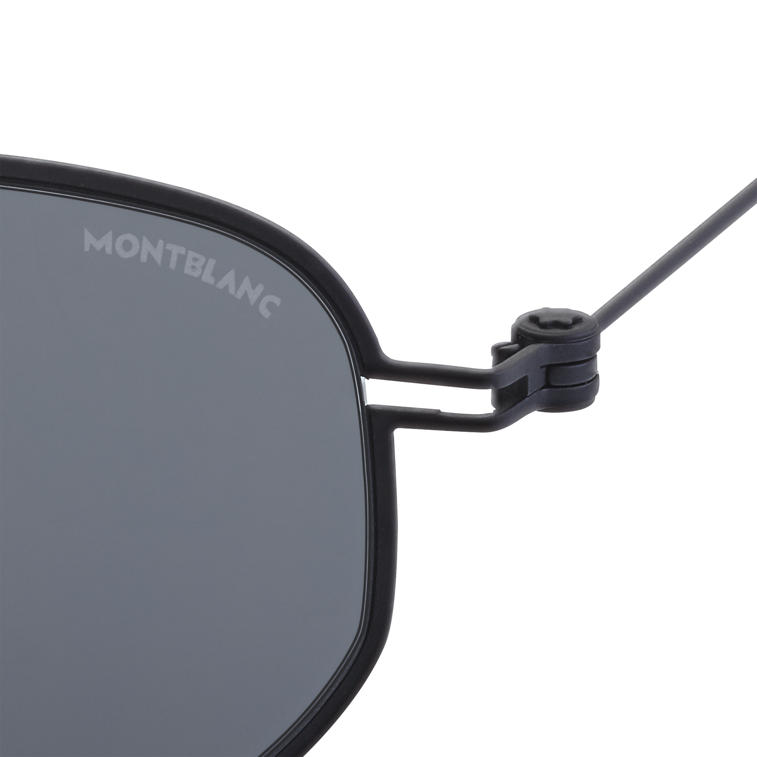 Round Black Metal Frame Sunglasses, image 2