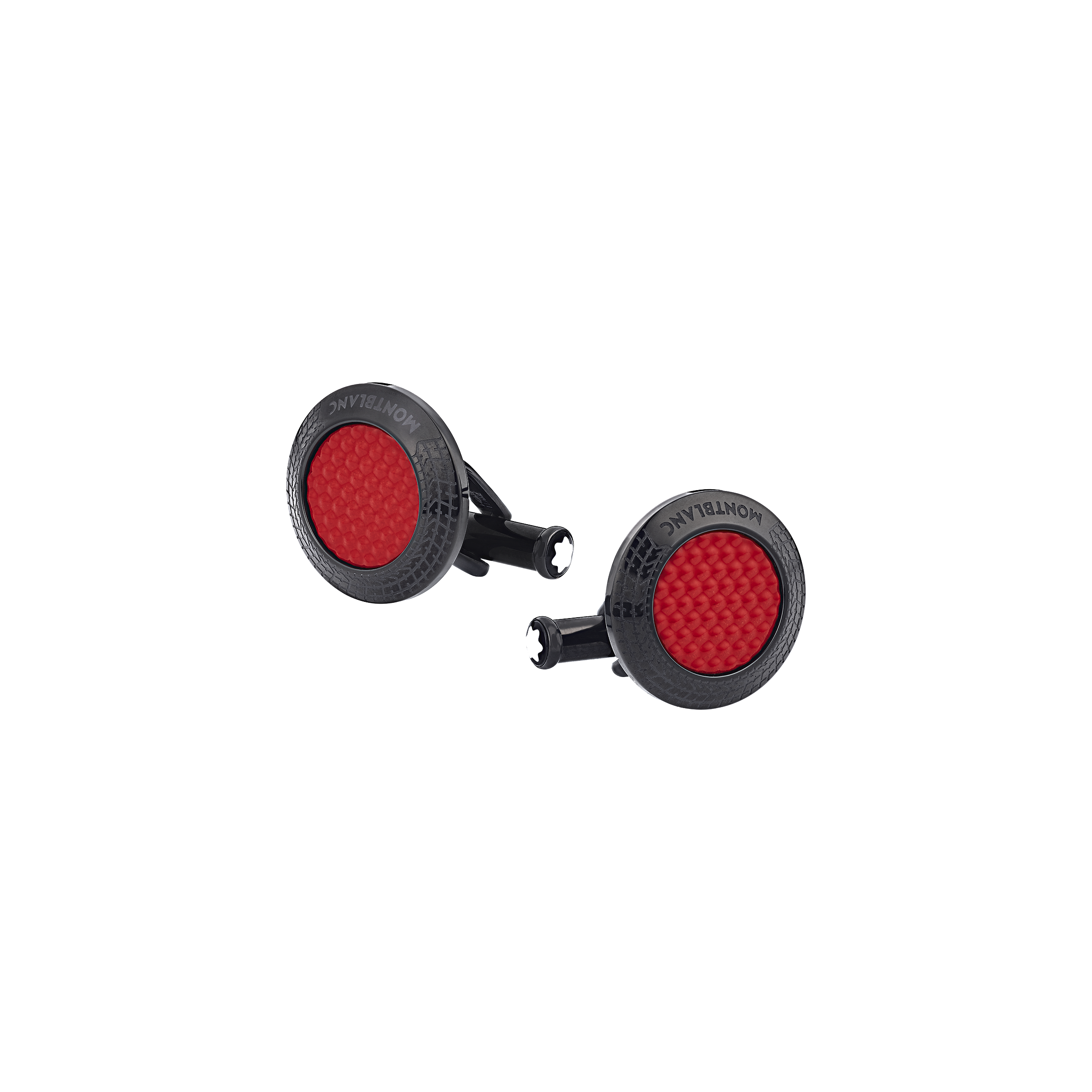 Montblanc Meisterstück Great Masters Pirelli Cufflinks in Steel with Red Lacquer, image 1