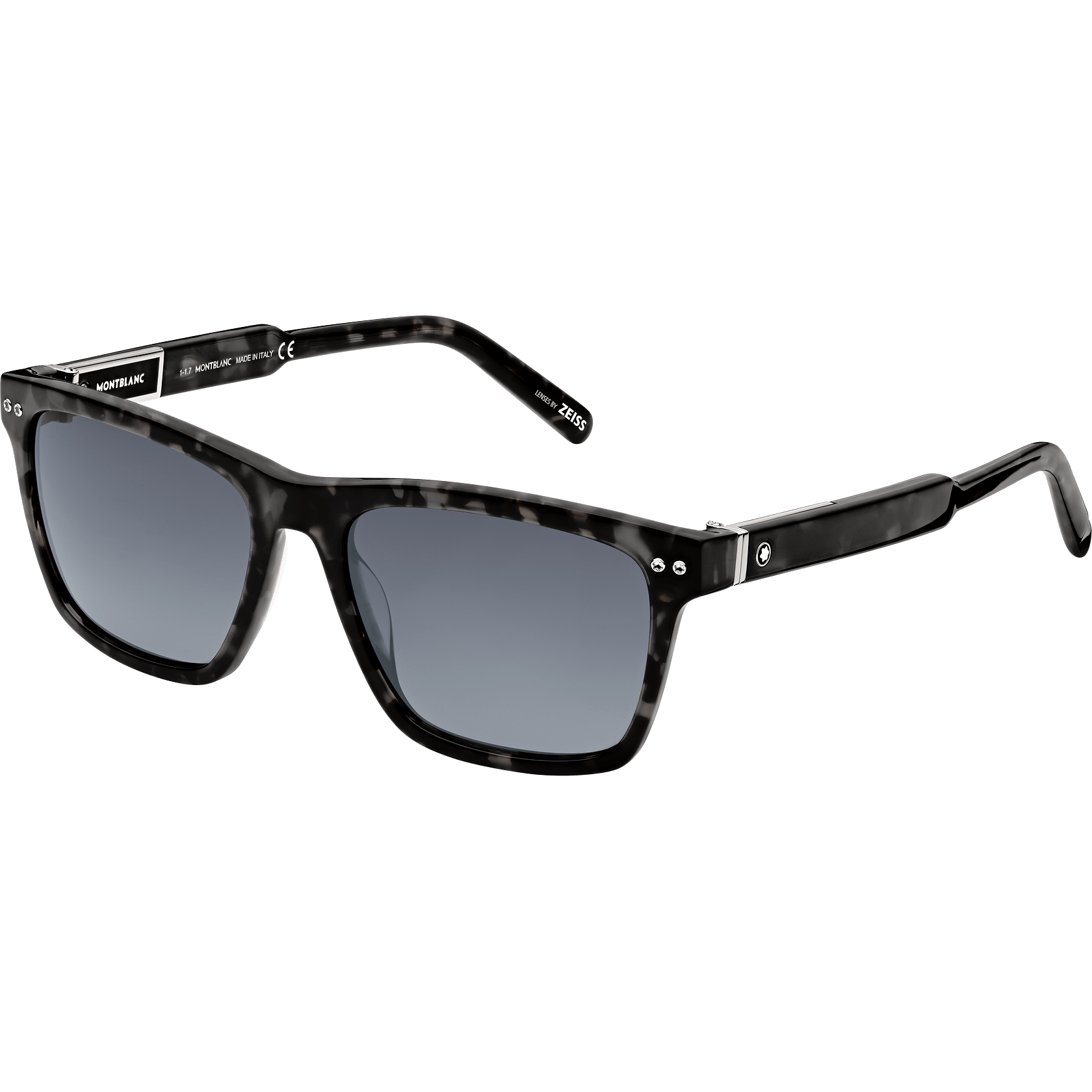 Sunglasses Emblem Havana Acetate Square Smoke Lens