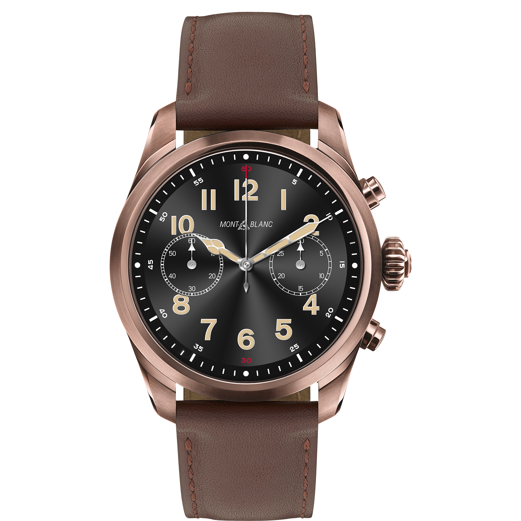 Montblanc Summit 2 Stainless Steel Brown and Leather, image 1
